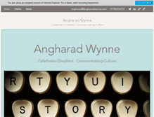 Tablet Screenshot of angharadwynne.com